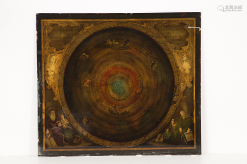 Glass-sealed painting from HARMONIA MACROCOSMICA