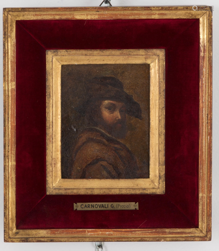 GIOVANNI ‘IL PICCIO’ CARNOVALI. Oil on cardboard