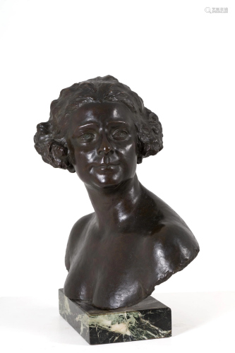GIORGIO ROSSI. Bronze sculpture. Signed. 1925