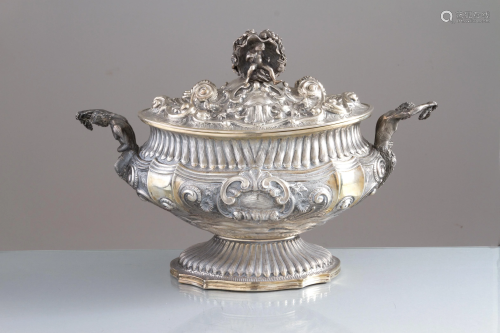 800 silver soup toureen, gr. 4170ca. 20th century