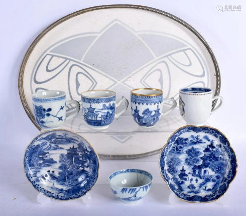 A COLLECTION OF 18TH CENTURY CHINESE BLUE AND WHIT…