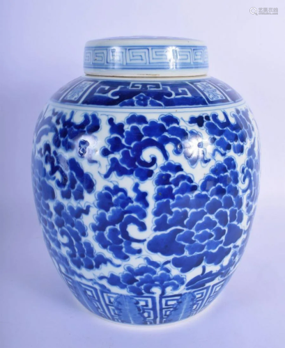 AN 18TH/19TH CENTURY CHINESE BLUE AND WHITE GINGER…