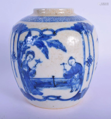 A 19TH CENTURY CHINESE BLUE AND WHITE PORCELAIN GING…