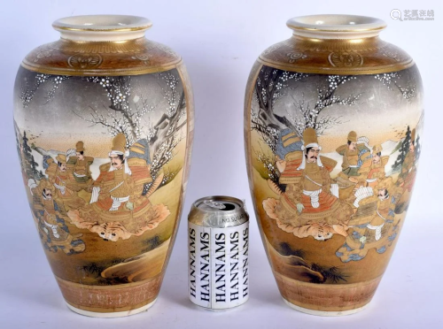 A LARGE PAIR OF LATE 19TH CENTURY JAPANESE MEIJI PERIOD