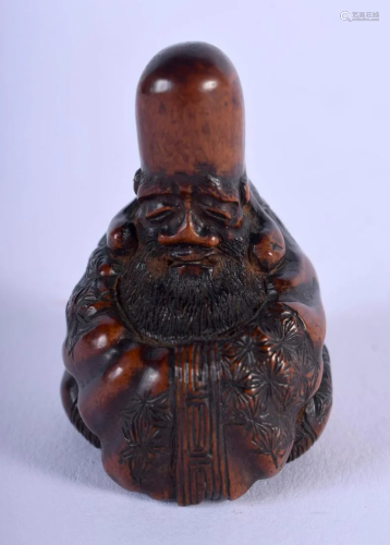 AN EARLY 19TH CENTURY JAPANESE MEIJI PERIOD CARVED