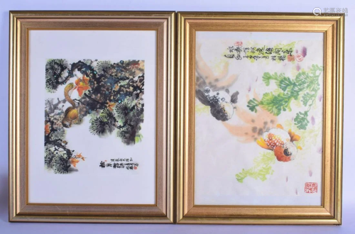 Huang Gui Yang (20th Century) Set of Seven Watercolours