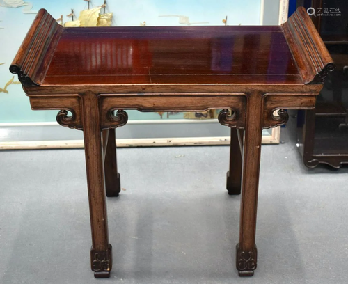 UNUSUAL EARLY C20TH CHINESE HARDWOOD TRAVELLING