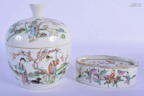 AN EARLY 20TH CENTURY CHINESE FAMILLE ROSE BOWL AND