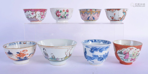 A COLLECTION OF CHINESE PORCELAIN TEABOWLS Qing dynasty