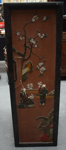 A C19TH CHINESE HARDWOOD WITH SILVER INLAY LA…