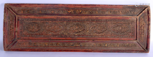 A 16TH/17TH CENTURY CHINESE TIBETAN CARVED POLYCH…