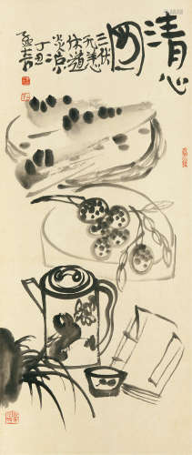 b.1947 王孟奇 清心图  镜心  水墨纸本