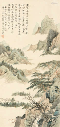 1894～1968 吴湖帆 洞庭风光  立轴  设色纸本