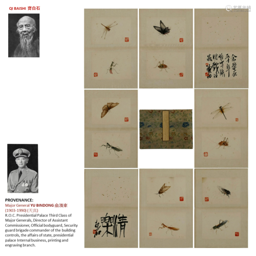 1901 QI BAISHI 齊白石 INSECT PAINTING