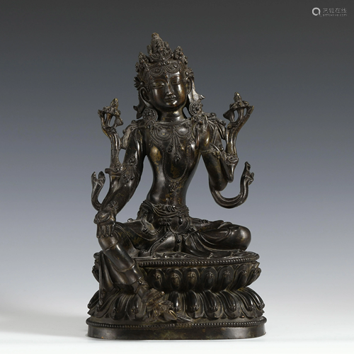 MING GUANYIN BRONZE BUDDHA