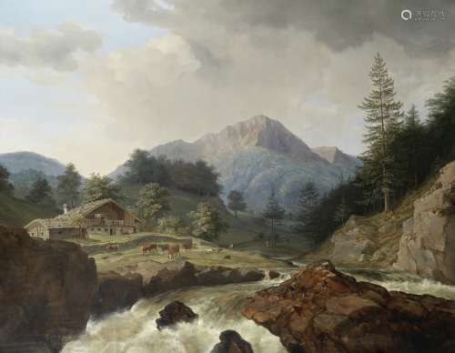 Johann Christian Michael Ezdorf (German, 1801-1851) A mounta...
