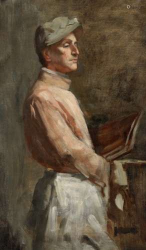 Frederic Whiting (British, 1874-1962) Study of a jockey