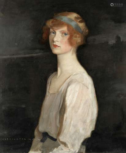 Harrington Mann (British, 1864-1937) Portrait of a lady with...