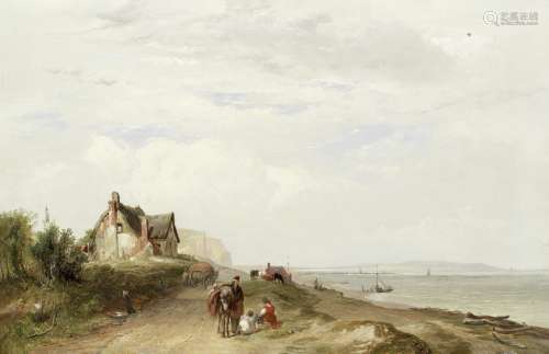 John Frederick Tennant (British, 1796-1872) The coast road