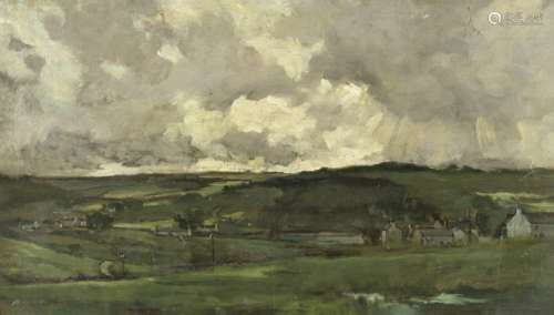 Bertram Priestman (British, 1868-1951) Grassington from Thre...