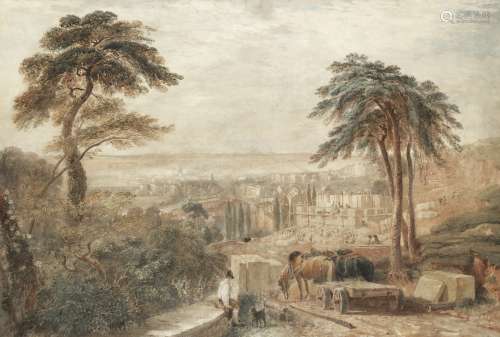 David Cox Snr. O.W.S. (British, 1783-1859) View of the City ...