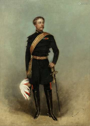 Richard Buckner (British, 1812-1883) Portrait of a cavalry o...