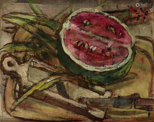 Marie-Louise Von Motesiczky (Austrian, 1906-1996) Watermelon...