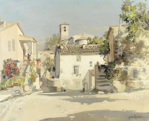 Gabriel Deschamps (French, born 1919) Le village de Calis