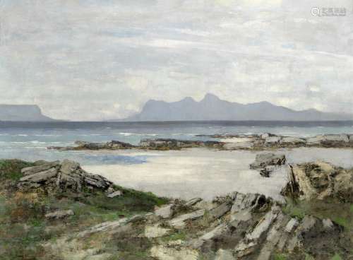 Julius Olsson (British, 1864-1942) A summer view across the ...