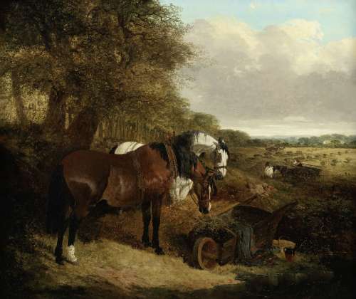 John Frederick Herring, Jnr. (British, 1815-1907) Harvest ti...