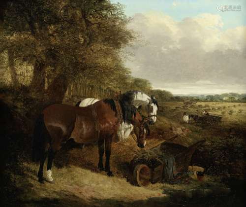 John Frederick Herring, Jnr. (British, 1815-1907) Harvest ti...