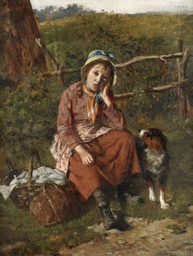 William Hemsley (British, 1819-1893) 'So tired'