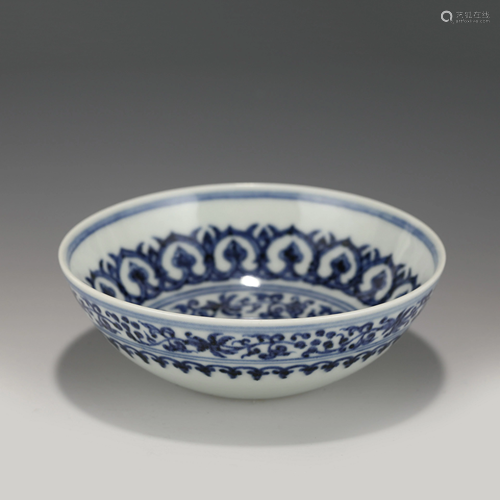 MING XUANDE BLUE & WHITE BOWL