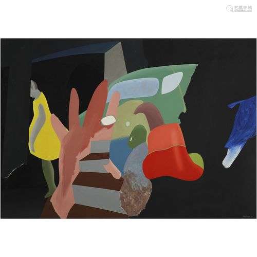 MICHEL TYSZBLAT (1936-2013) Sans titre, 1988 Acrylique sur t...