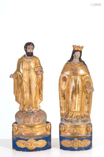 Two terracotta sculptures. 19th century