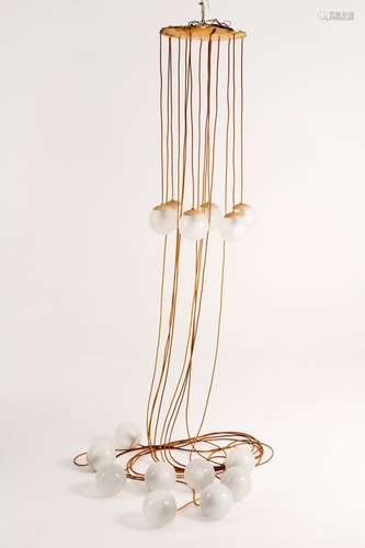 GINO SARFATTI. 2095/5/9/12/20 chandelier. 1960s