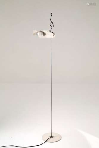 JOE COLOMBO. Spider floor lamp in steel. OLUCE.