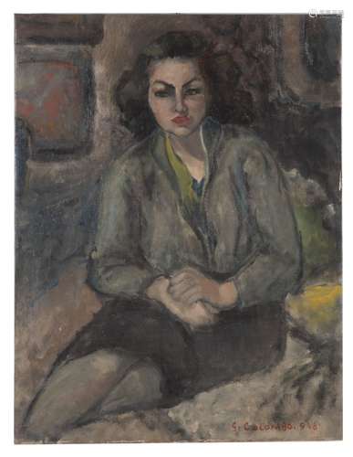 Oil on canvas. Signed by G. COLOMBO. 1948