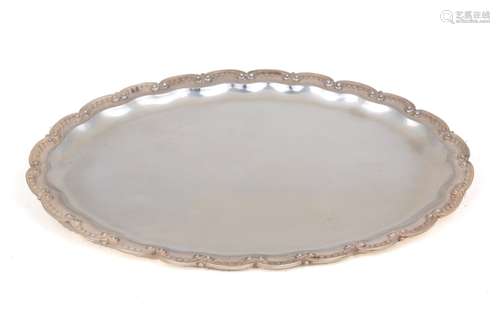 800 silver tray, gr. 380 ca. MILANO. 20th century