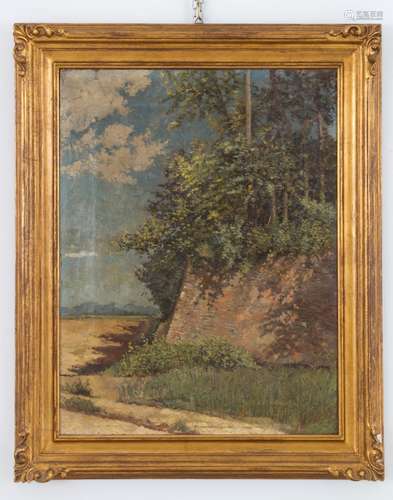 Oil on canvas. AIROLDI. Late 19th - early 20th c