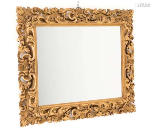 Frame in golden-plated wood. Early 19th century