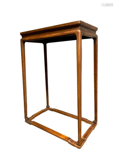 A CHINESE HARDWOOD CORNER TABLE