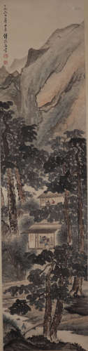 CHINESE LANDSCAPE AND FIGURE PAINTING, FU BAOSHI MARK