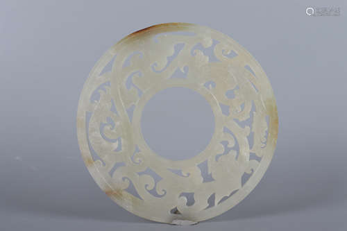 AN OPENWORK JADE ORNAMENT, BI