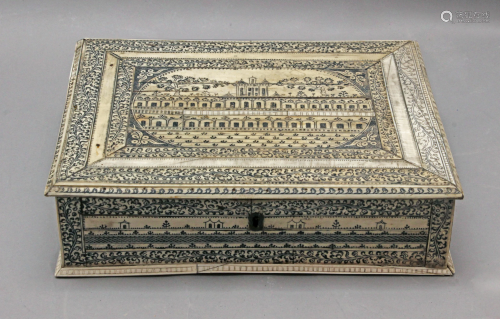 Angloindian box, Vizagapatam, 19th century
