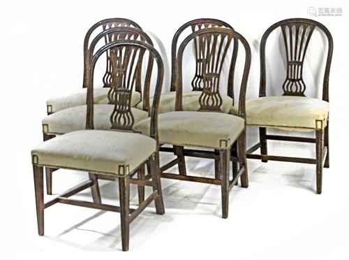 A first quarter of 20th century set of six rosewood