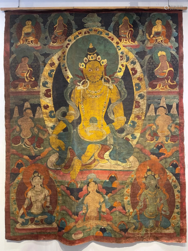 A 19th century Tibetan tangka