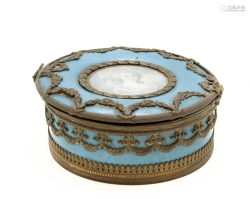 A 19th century French box in SÃ«vres style porcelain