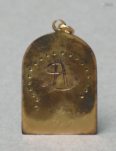 A devotional medal circa 1919