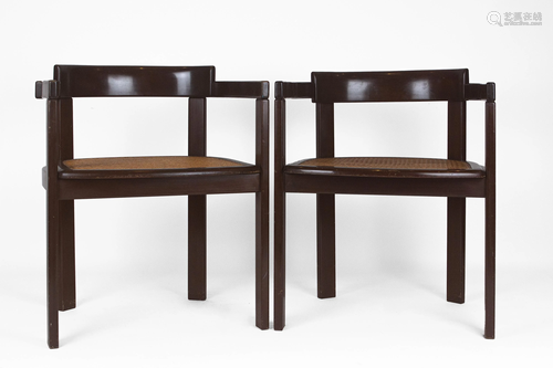 Gregorio Vicente CortÃ©s, 1967. A pair of chairs